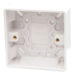 Vimark Pro 1-Gang Surface Pattress White Back Box 25mm