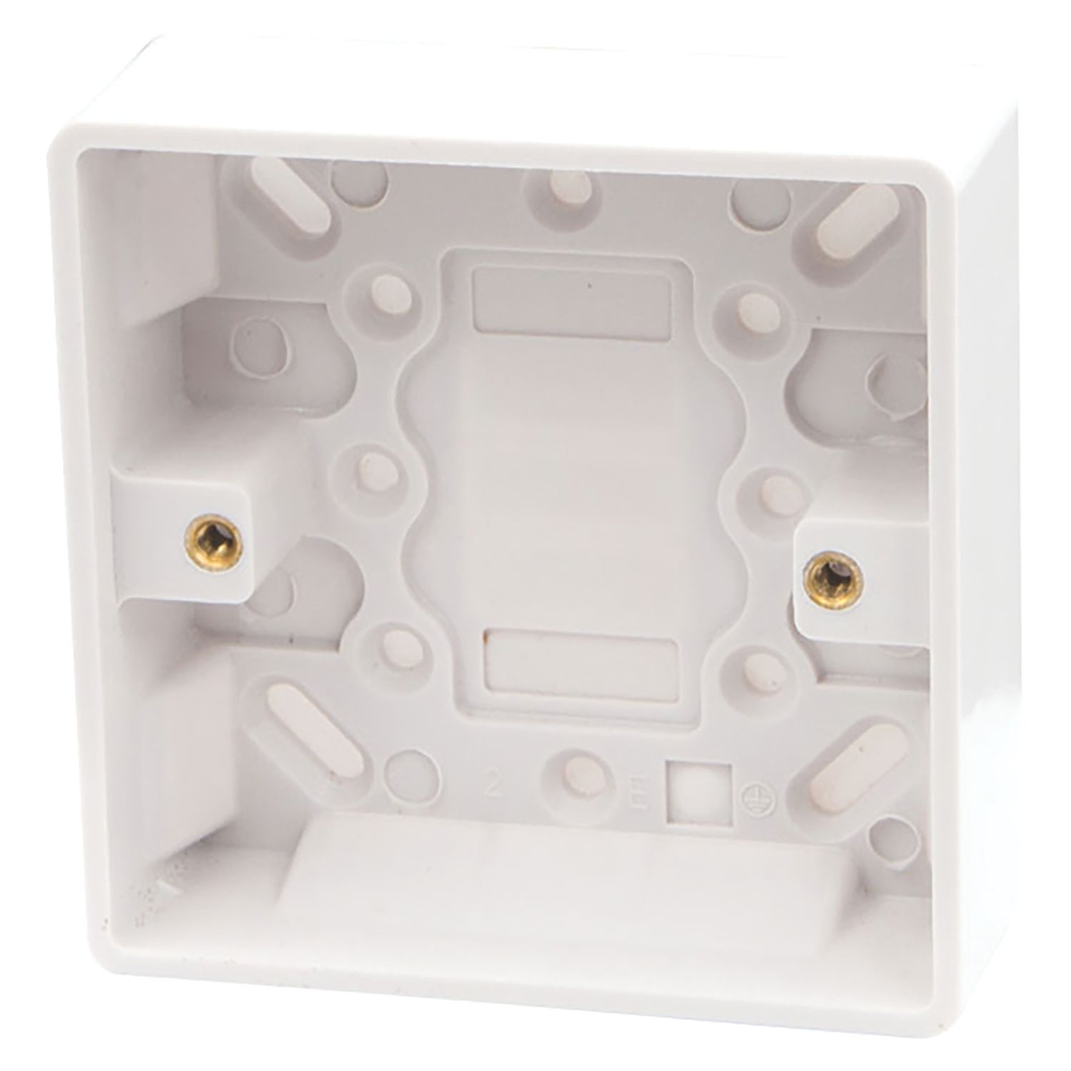 Vimark Pro 1-Gang Surface Pattress White Back Box 25mm (239PV)