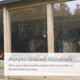 Forest Beckwood 6' x 7' 6" (Nominal) Apex Shiplap Timber Shed with Base & Assembly