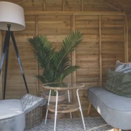 Forest Oakley 7' x 5' (Nominal) Apex Timber Summerhouse with Base & Assembly