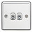 Knightsbridge  10AX 2-Gang 2-Way Light Switch  Polished Chrome