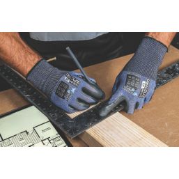 Wonder Grip WG-1875 Dexcut Cut-Resistant Gloves Blue Large