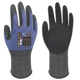 Wonder Grip WG-1875 Dexcut Cut-Resistant Gloves Blue Large
