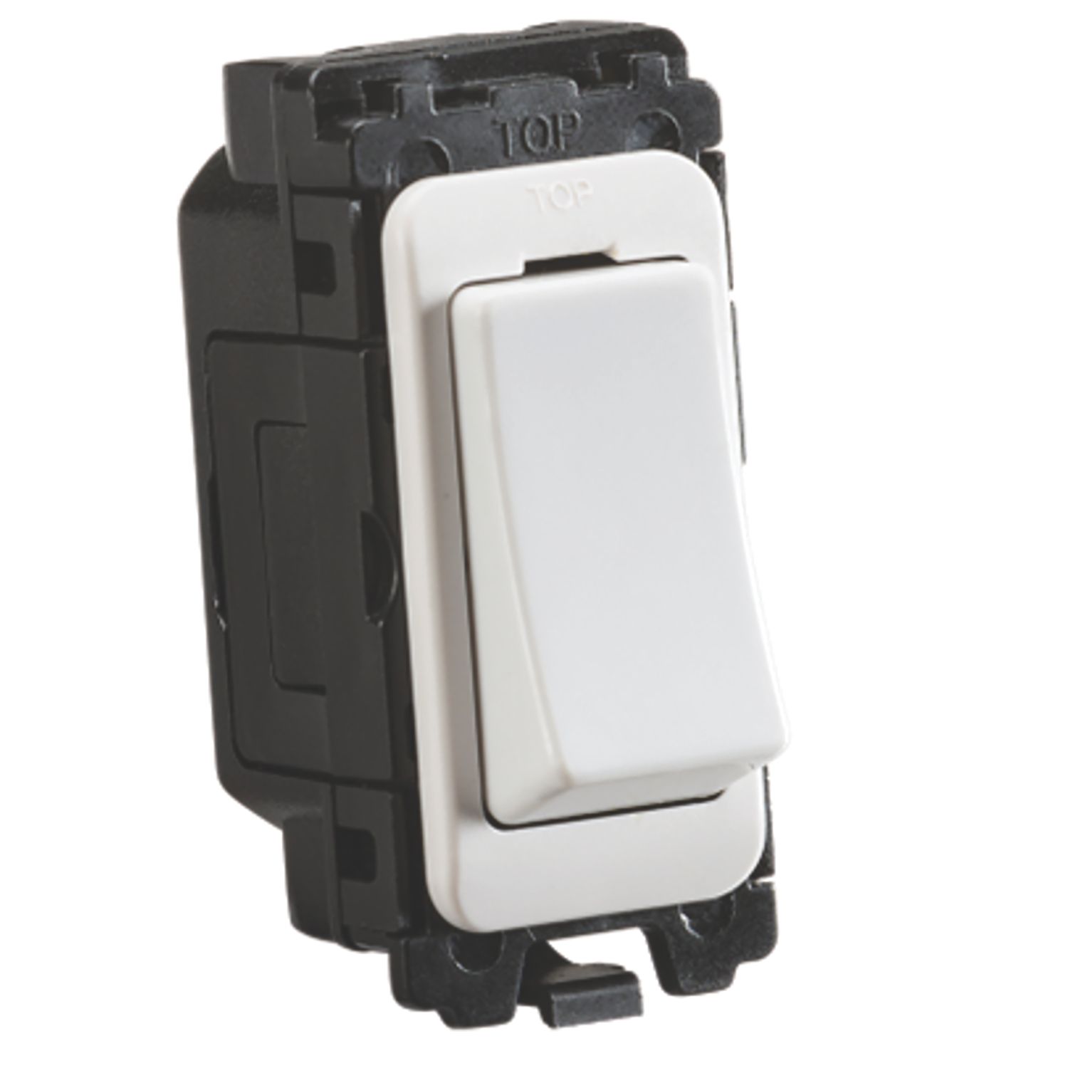 Knightsbridge Curved Edge 20AX Grid SP Control Switch White (239YA)