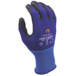 MCR Safety Contour Air General Handling Gloves Blue/Black Medium 1 Pair