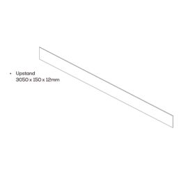 Mariz Vena White Upstand 3050mm x 150mm x 12mm