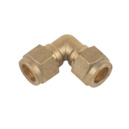 Flomasta  Brass Compression Equal 90° Elbow 10mm