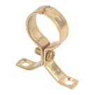 Essentials  22mm Pipe Clips Brass 5 Pack