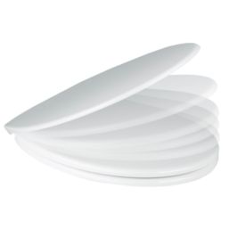 Soft-Close with Quick-Release Toilet Seat Duraplast White