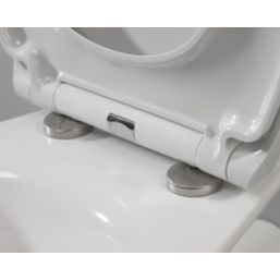 Soft-Close with Quick-Release Toilet Seat Duraplast White