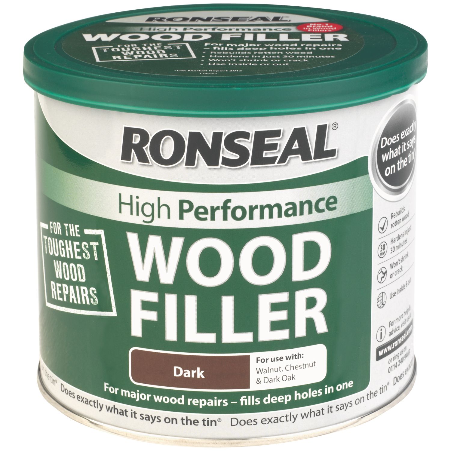Ronseal Wood Filler Dark 550g (240GY)