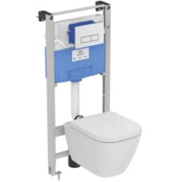Ideal Standard i.life S Wall-Hung Pan & Concealed Cistern 400mm