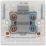 British General 800 Series 45A 1-Gang DP Cooker Switch White with LED