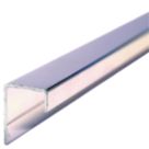 Multipanel Type C End Cap Polished Aluminium 2450mm x 11mm