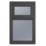 Crystal  Top Opening Obscure Double-Glazed Casement Anthracite on White uPVC Window  610mm x 1040mm