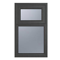 Crystal  Top Opening Double-Glazed Casement Anthracite Grey uPVC Window 610 x 1040mm