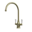 ETAL Oswald Dual Lever Kitchen Mixer Polished Brass