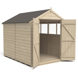 Forest  6' x 8' (Nominal) Apex Overlap Timber Shed with Assembly