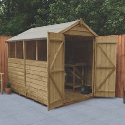 Forest  6' x 8' (Nominal) Apex Overlap Timber Shed with Assembly