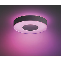 Philips Hue Infuse RGB & White LED Ceiling Light Black 52.5W 3700lm