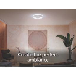 Philips Hue Infuse RGB & White LED Ceiling Light Black 52.5W 3700lm