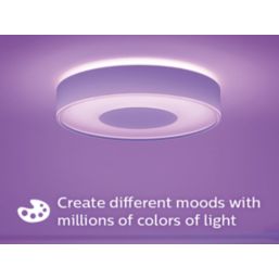 Philips Hue Infuse RGB & White LED Ceiling Light Black 52.5W 3700lm