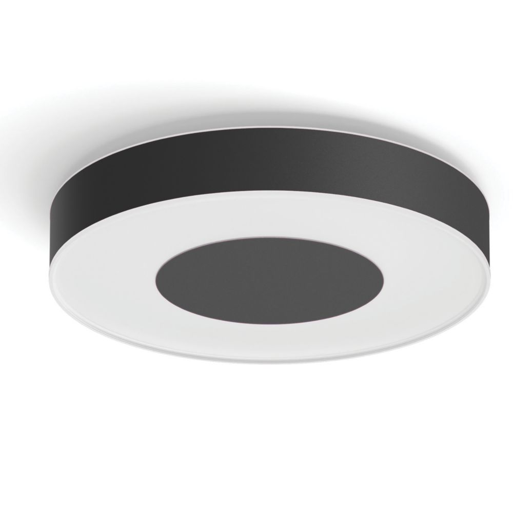 Philips Hue Infuse RGB & White LED Ceiling Light Black 52.5W 3700lm