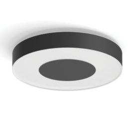 Philips Hue Infuse RGB & White LED Ceiling Light Black 52.5W 3700lm