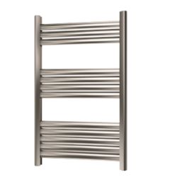 Towelrads 800mm x 500mm 1166BTU Grey / Silver Flat Designer Towel Radiator