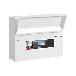 MK Sentry  12-Module 12-Way Part-Populated High Integrity Main Switch Consumer Unit with SPD
