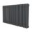 Azur 600mm x 1010mm 4295BTU Anthracite Horizontal 3 Column Radiator