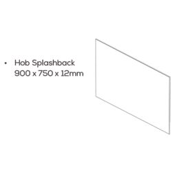 Mariz  White Marble Splashback 750mm x 900mm x 12mm