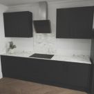 Mariz  White Marble Splashback 750mm x 900mm x 12mm