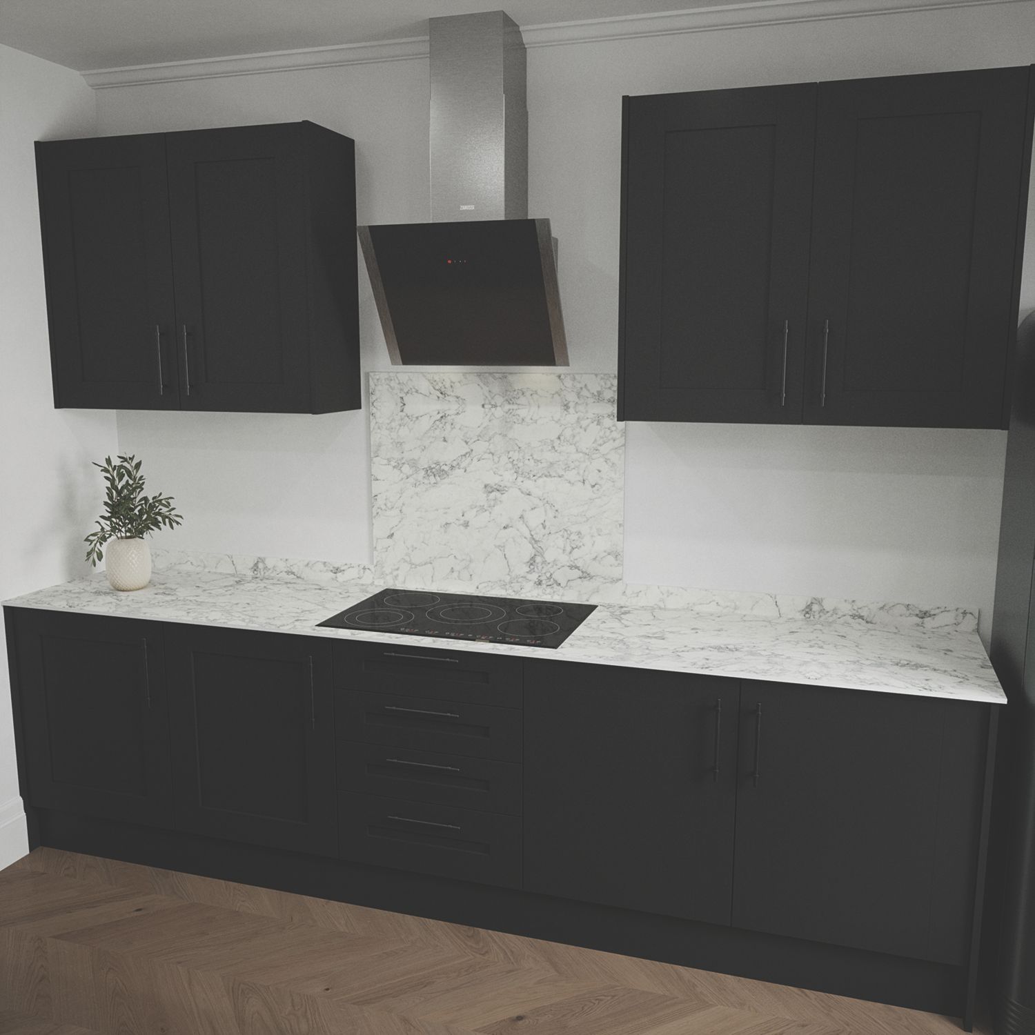 Mariz White Marble Splashback 750mm x 900mm x 12mm (240YY)