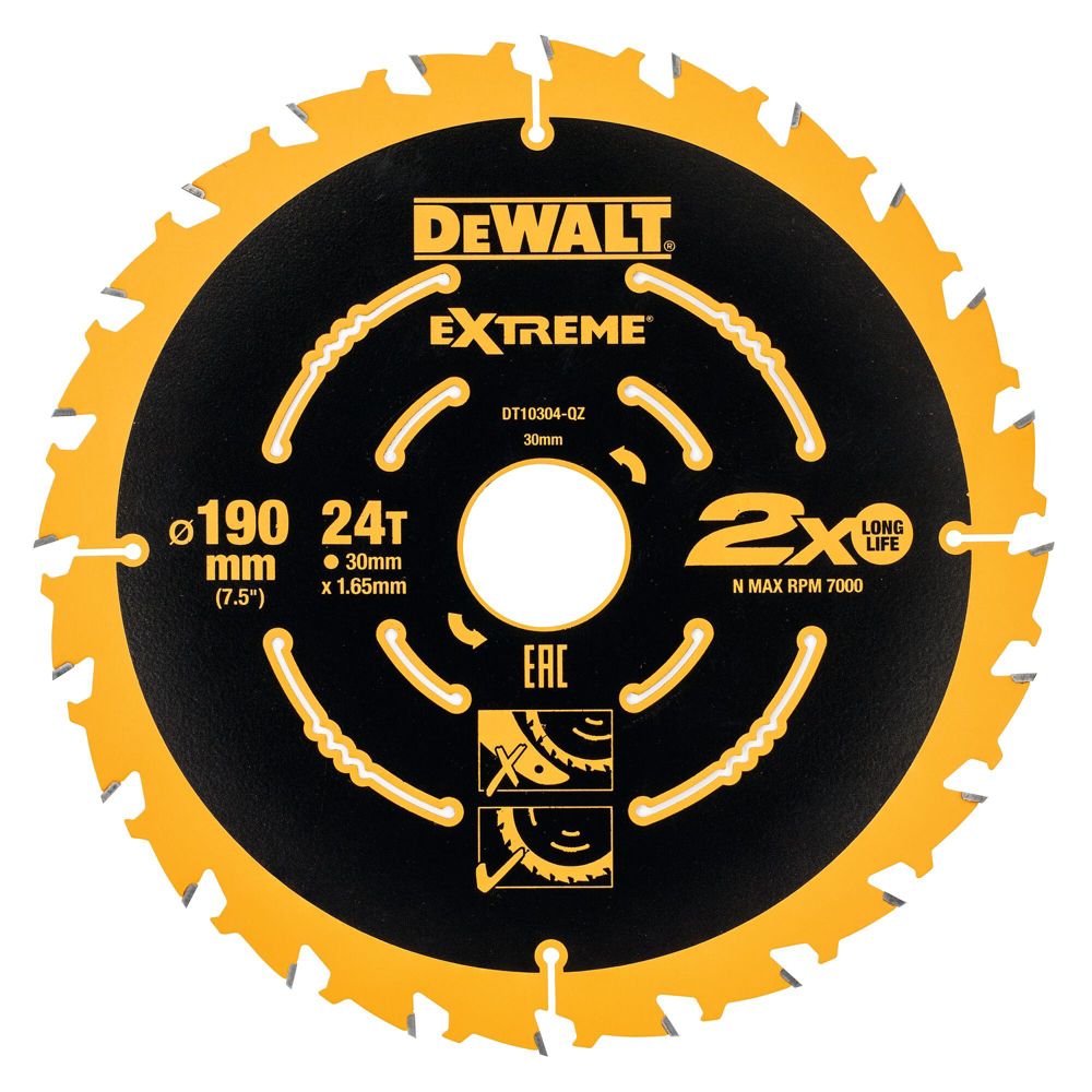 Dewalt circular 2025 saw blades 190mm