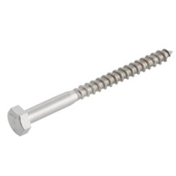 Easydrive  Hex Bolt Thread Cutting Coach Screws 8mm x 100mm 10 Pack