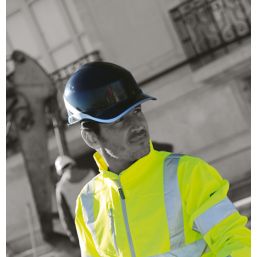 Delta Plus Diamond V Premium Push-Button Safety Helmet Black