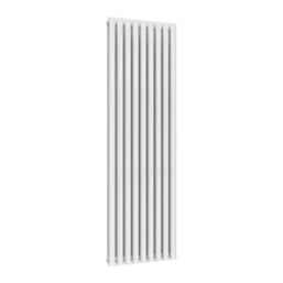 Reina Elips Double 1800mm x 540mm 5596BTU White Vertical Designer Radiator
