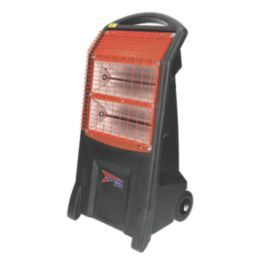 1400W Electric Portable Infrared Heater Bundle Black 2 Week Hire