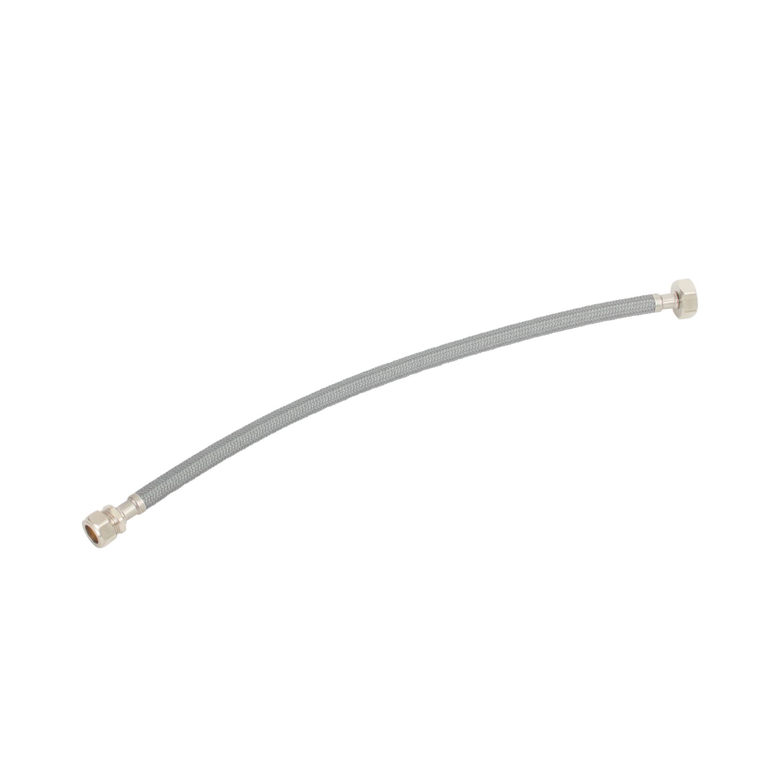 Flomasta Straight Flexible Compression Hose 15mm x 3/4" x 500mm (241FA)