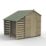 Forest 4Life 5' x 7' (Nominal) Apex Overlap Timber Shed with Lean-To