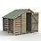 Forest 4Life 7' x 7' (Nominal) Apex Overlap Timber Shed with Lean-To