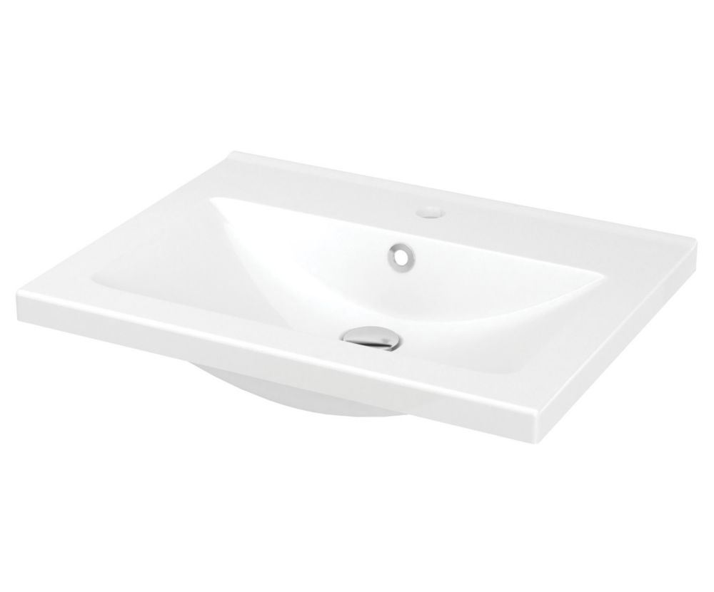 Nira Countertop Basin 1 Tap Hole 604mm Screwfix