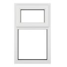 Crystal  Top Opening Clear Triple-Glazed Casement White uPVC Window 610mm x 1115mm