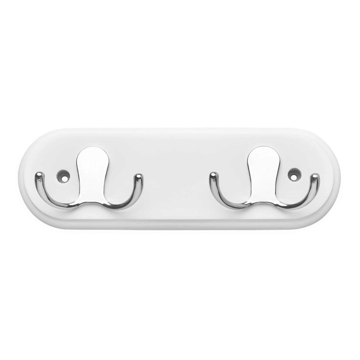 Hardware Solutions 2-Hook Rail White 230mm x 70mm (241KK)