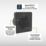 Sensio Drax 100mm Axial Bathroom Shower Extractor Fan Kit with Humidistat & Timer Black 240V