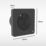 Sensio Drax 100mm Axial Bathroom Shower Extractor Fan Kit with Humidistat & Timer Black 240V