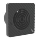 Sensio Drax 100mm Axial Bathroom Shower Extractor Fan Kit with Humidistat & Timer Black 240V