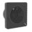 Sensio Drax 100mm Axial Bathroom Shower Extractor Fan Kit with Humidistat & Timer Black 240V
