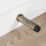 Eclipse Cylindrical Linear Wall Mounted Projection Door Stop 20 x 83mm Antique Brass